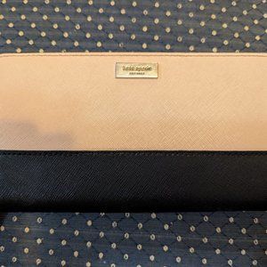 Kate Spade  Laurel Way Neda Wallet wlru2670 in Warm Vellum/ Black